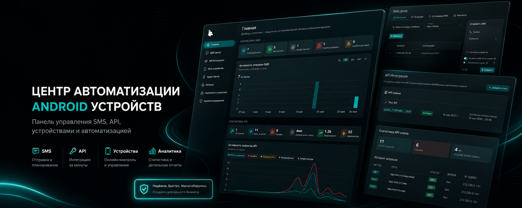 GoSMS — Android SMS Gateway dashboard